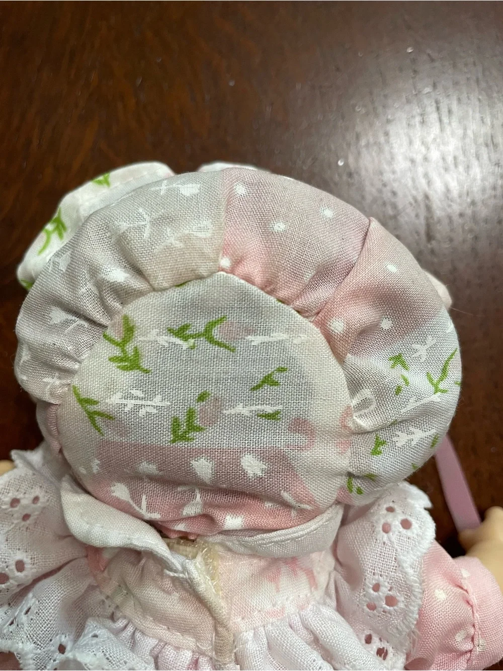 1990s Palm Pals Bean Bag Kids Baby Doll with Bonnet